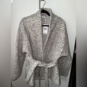 Mango Woven Jacket with Belt | Cream/Beige | Brand New with Tags | Size XL